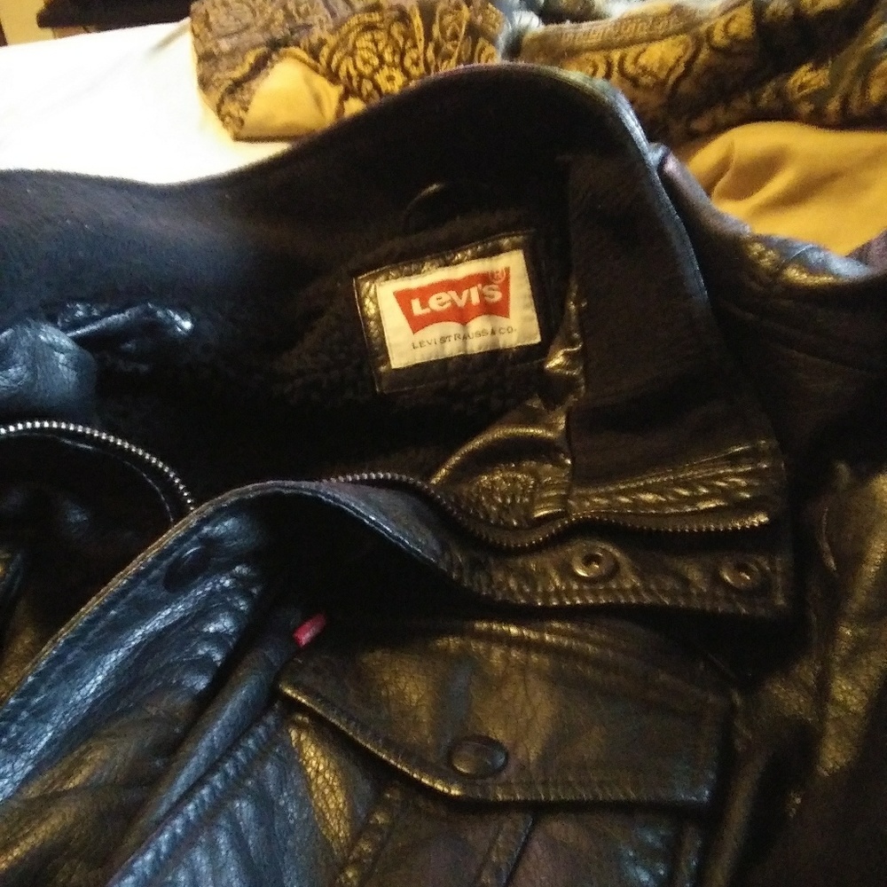 Levi leather coat